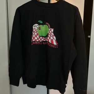 Scotch & Soda, NWT, Black Graphic Sweatshirt with Apple Design